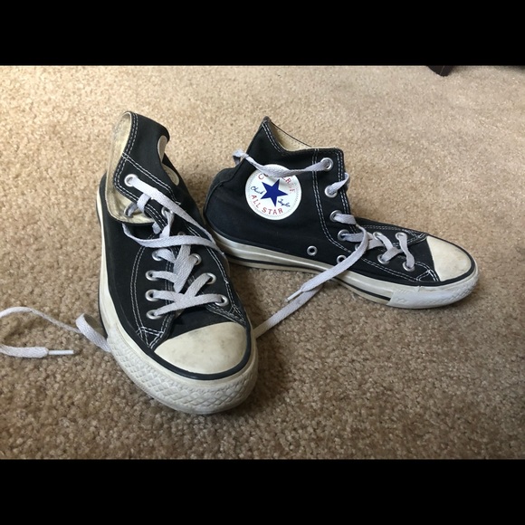 Hi Top Black Classic Converse - Picture 1 of 3